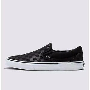 Classic Black Checkered Vans slip-ons Men’s 6, Women’s 7.5